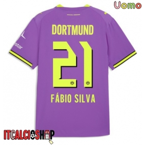 Borussia Dortmund Fabio Silva #21 Terza Maglia 2026-27 Manica Corta